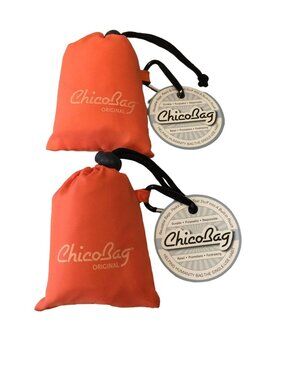 CHICOBAG Original Orange Peel Set of 2 Reusable Bags with Storage Bag